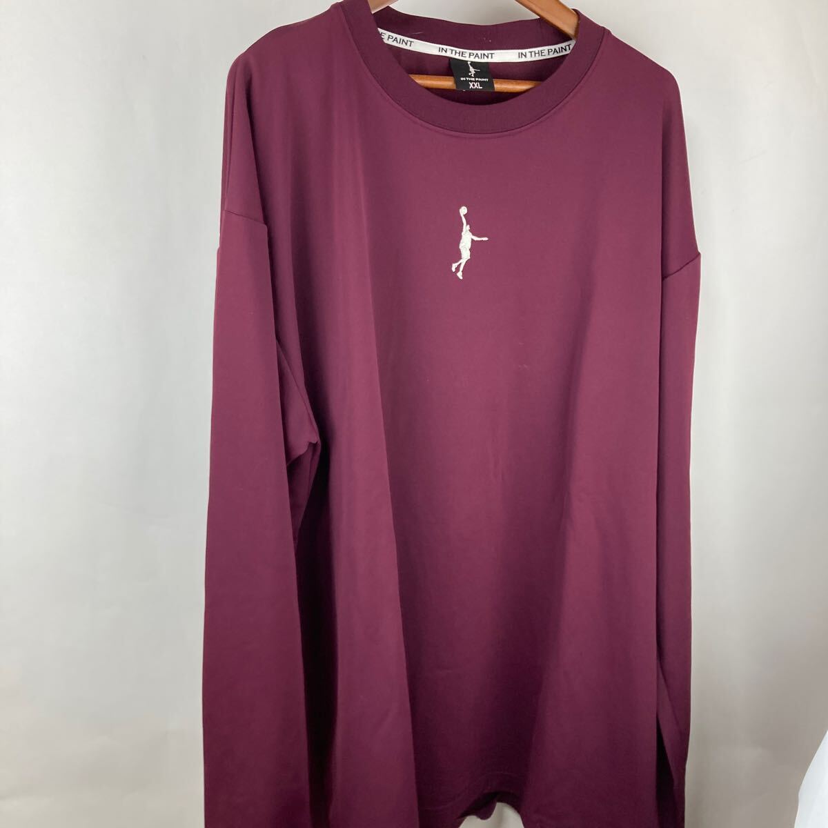 長袖Tシャツ 長袖 ロンT ロングスリーブ Tシャツ トップス XXL 大きめ ゆったり スポーツウェア スポーツ バスケIN THE PAINT拍卖