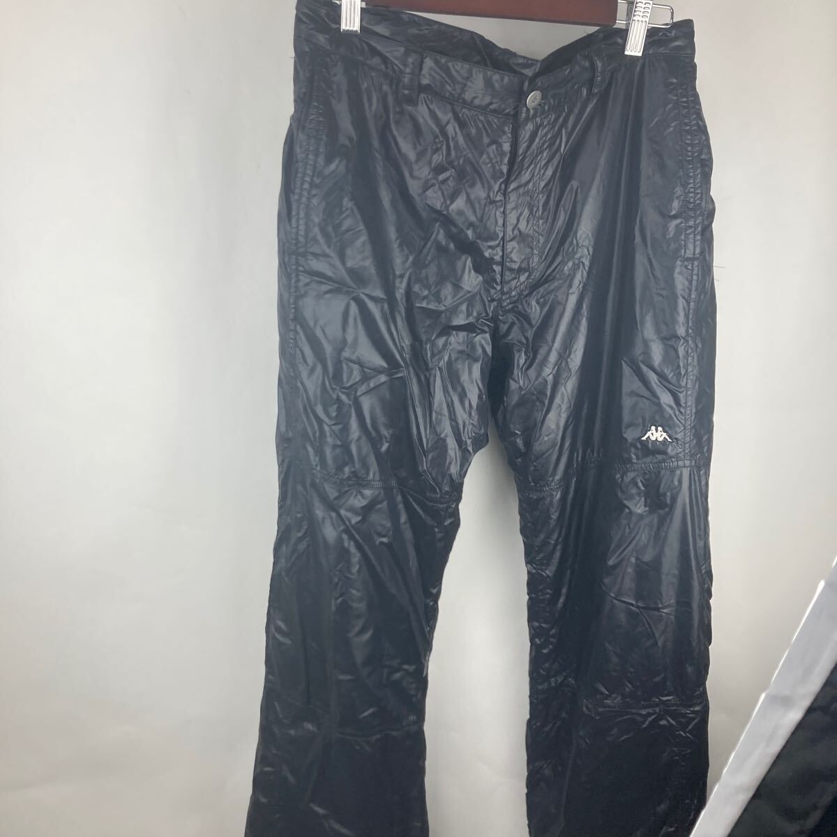 ナイロンパンツ ブラック イージーパンツ 黒 シャカパン アウトドア パンツ ボトムス ウィンドブレーカー メンズ カッパ kappa拍卖