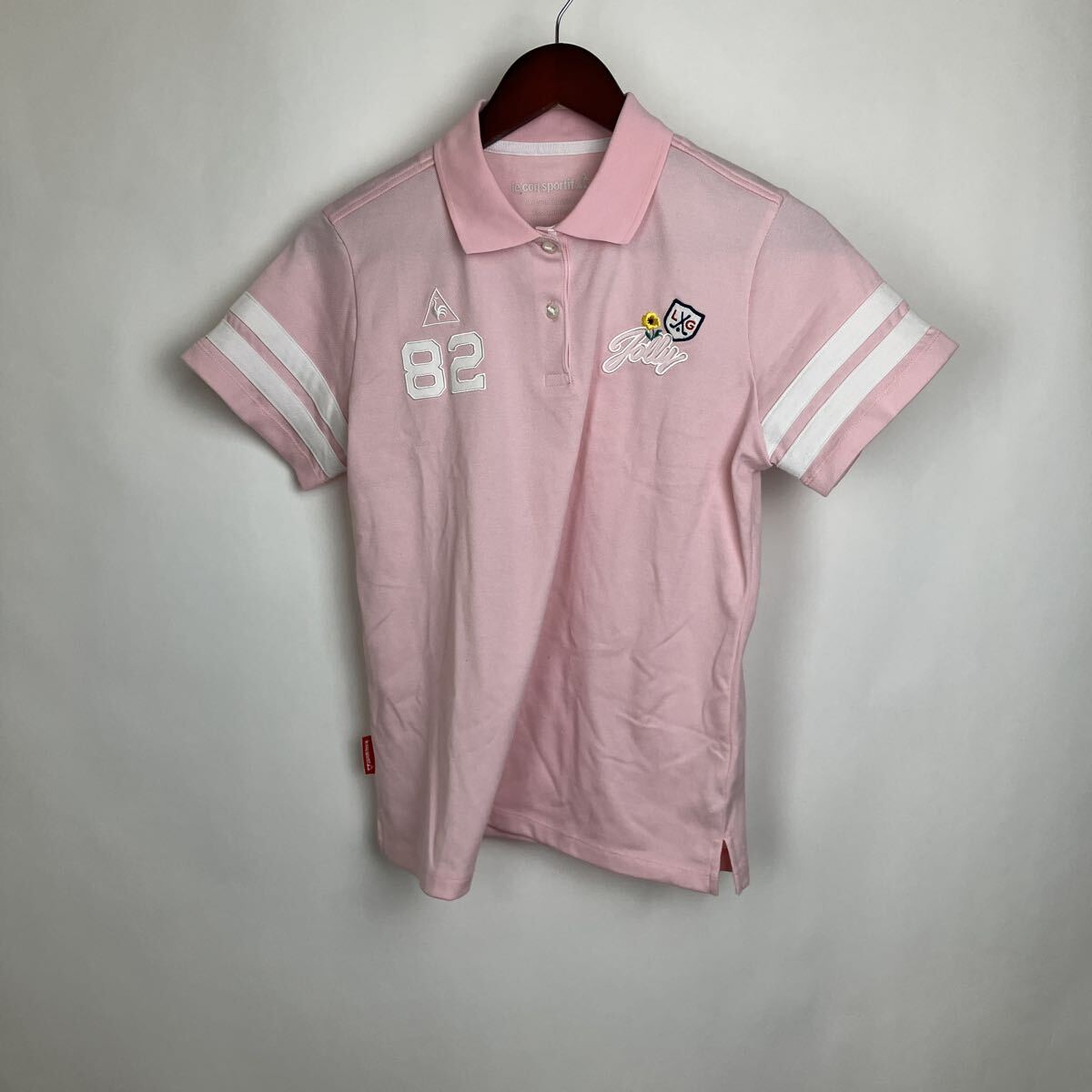 ルコックスポルティフ ピンク ゴルフウェア ポロシャツ 半袖ポロシャツ GOLF 半袖 レディース LLサイズ トップス拍卖