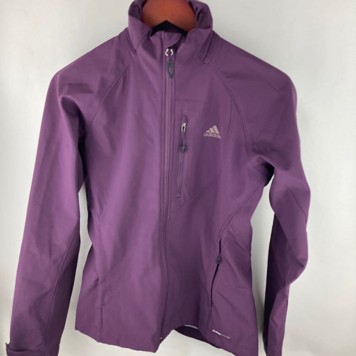 アディダス adidas ピンク ジャケット パープル ナイロンジャケット L ナイロン ジャケット 紫色 撥水性能 拍卖