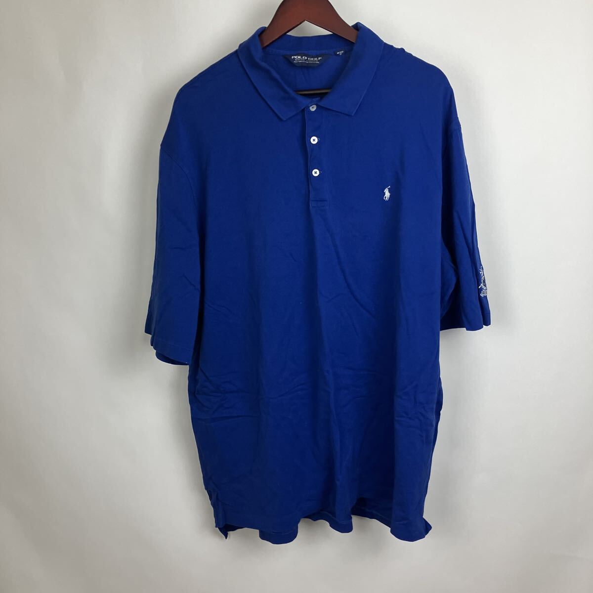 大きいサイズ POLO GOLF ポロゴルフ ポロシャツ ラルフローレン ブルー XXL ラルフローレン メンズ 男性向け トップス ワンポイント ポニー拍卖
