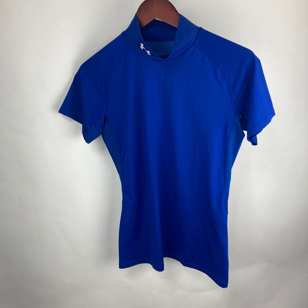 アンダーアーマー UNDER ARMOUR 半袖 ブルー コンプレッションシャツ ヒートギア インナーシャツ トレーニング コンプレッション 激安古着拍卖