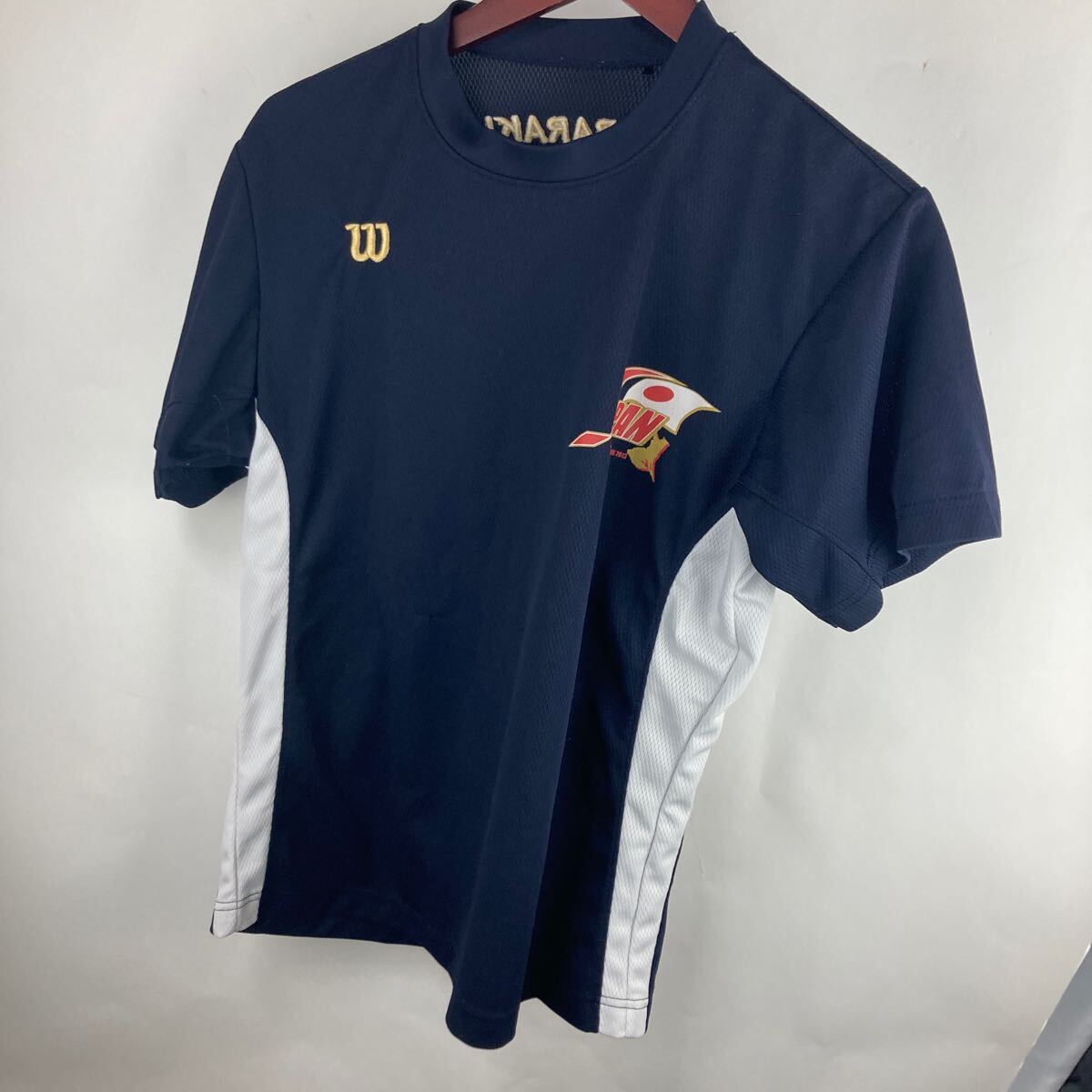 ネイビー 半袖 JAPAN Tシャツ IBARAKI ジャパン 紺色 半袖Tシャツ 通気性 野球 ベースボール 試合 スポーツウェア スポーツ メンズ拍卖