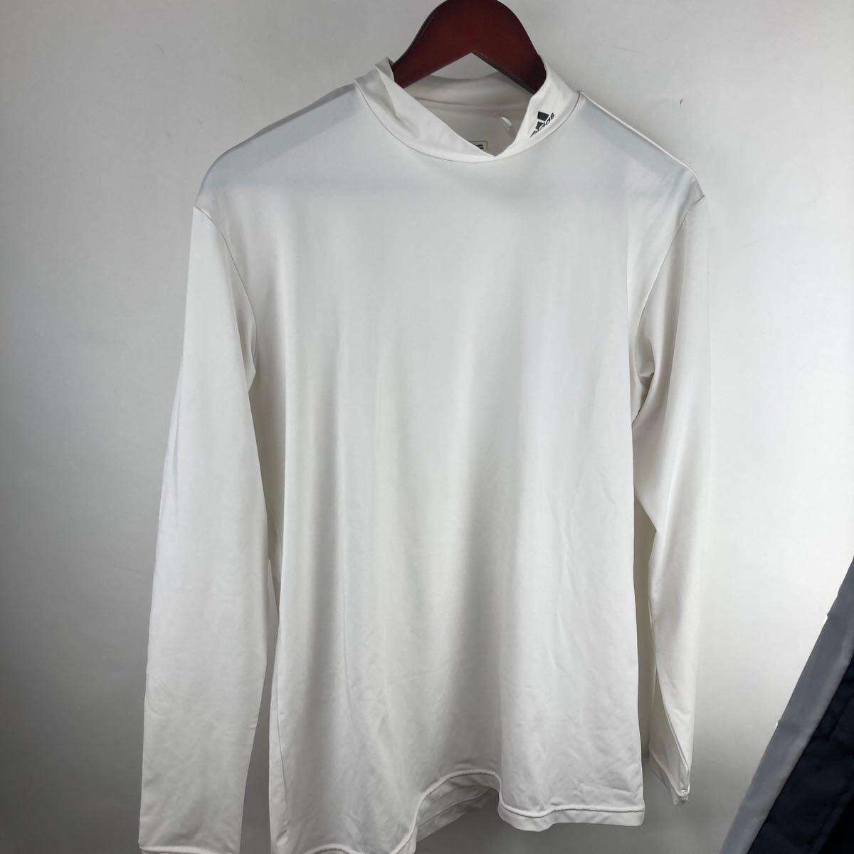 白 ホワイト 長袖 カットソー タートルネック ハイネック ゴルフウェア ゴルフ アディダス adidas メンズ L スポーツウェア スポーツ 拍卖