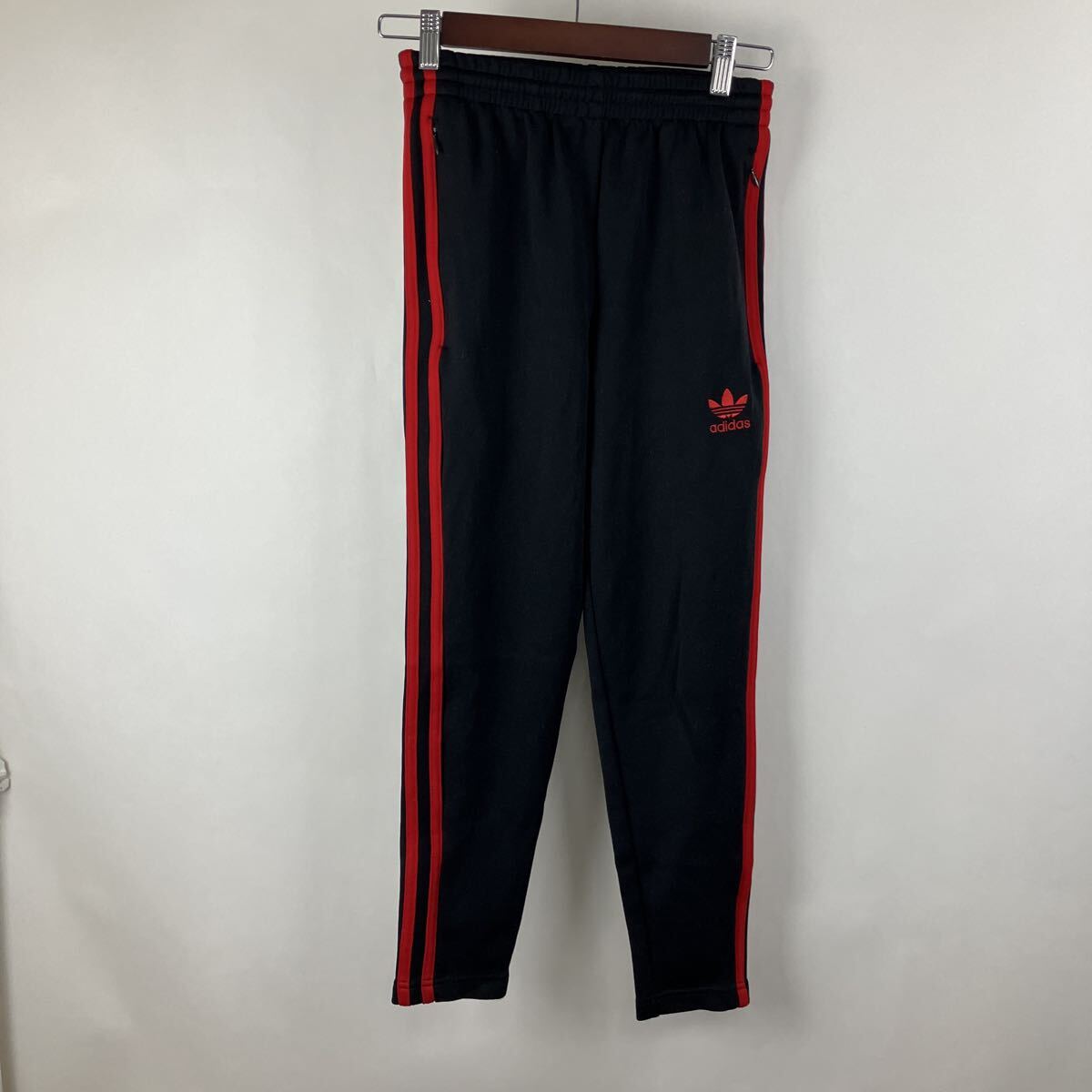 adidas Originals アディダス オリジナルス ブラック パンツ ジャージ サイドライン xs拍卖