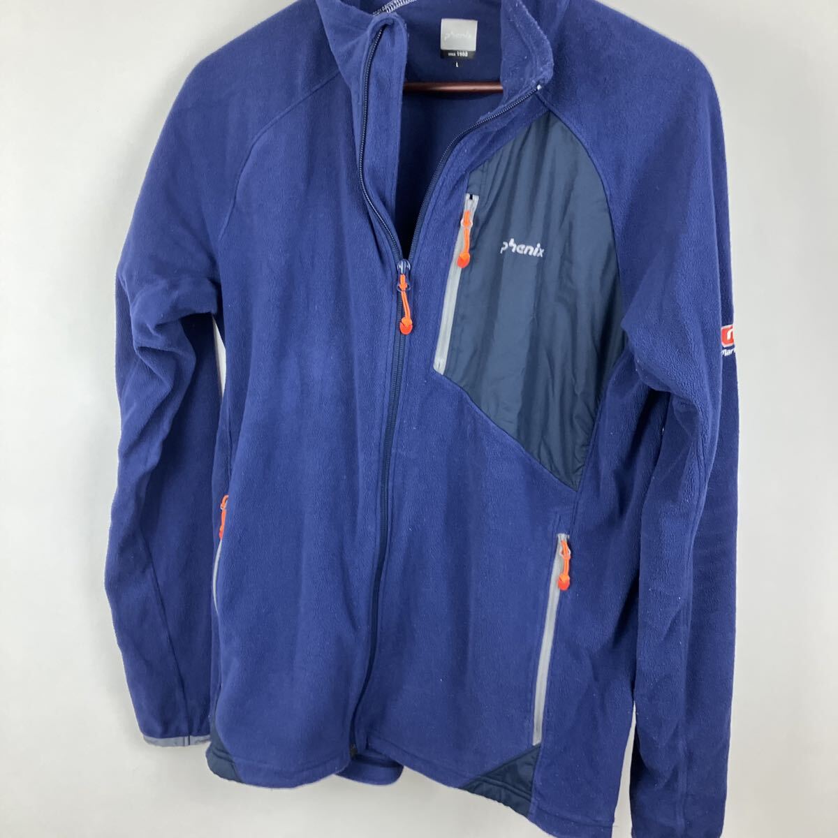フェニックス フリースジャケット ジャケット ブルー ワンポイント メンズ Lサイズ 上着 スポーツウェア トップス拍卖
