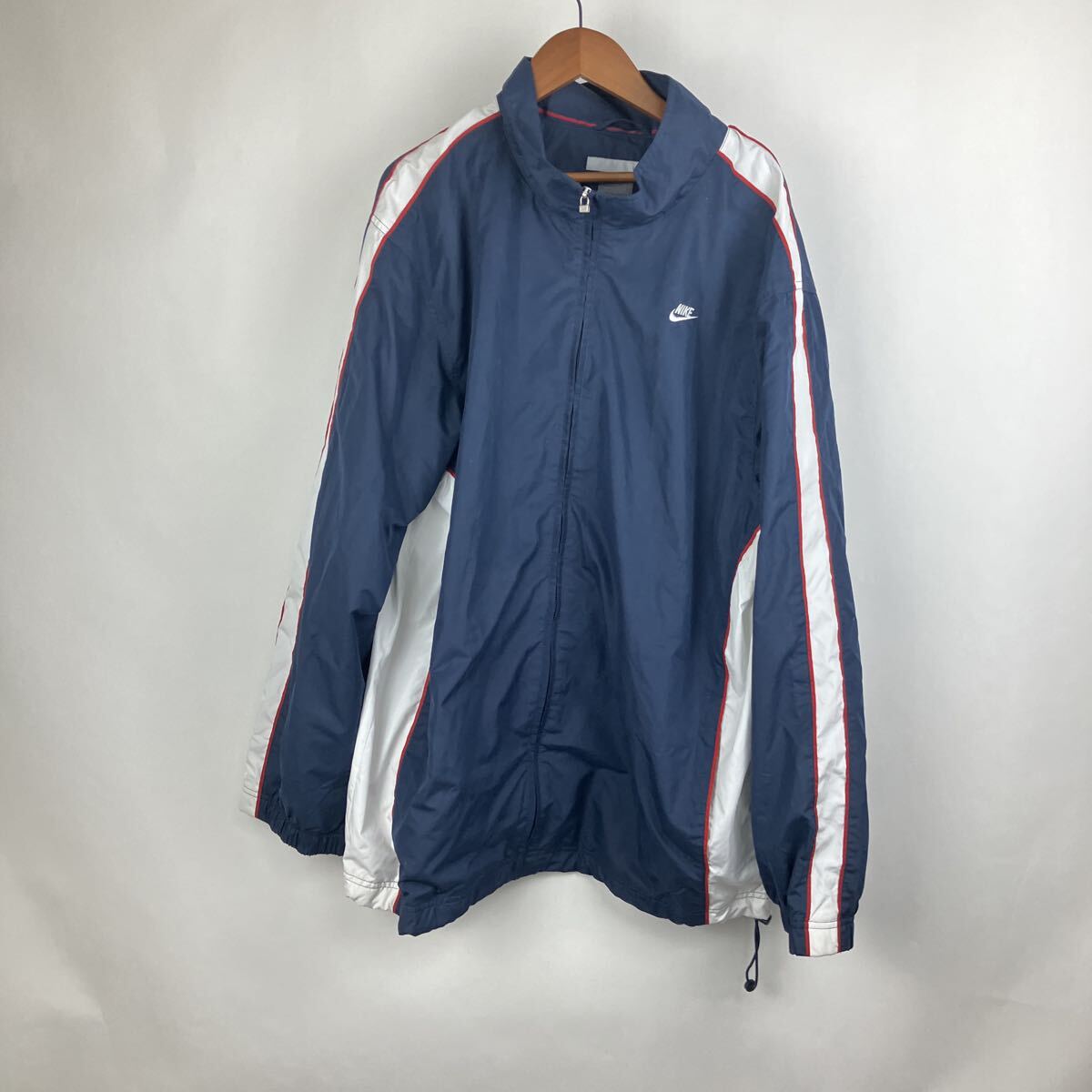 ネイビー NIKE ナイキ ナイロンジャケット ジャケット ウィンドブレーカー adidas アディダス トップス 古着 メンズ ゆったり拍卖