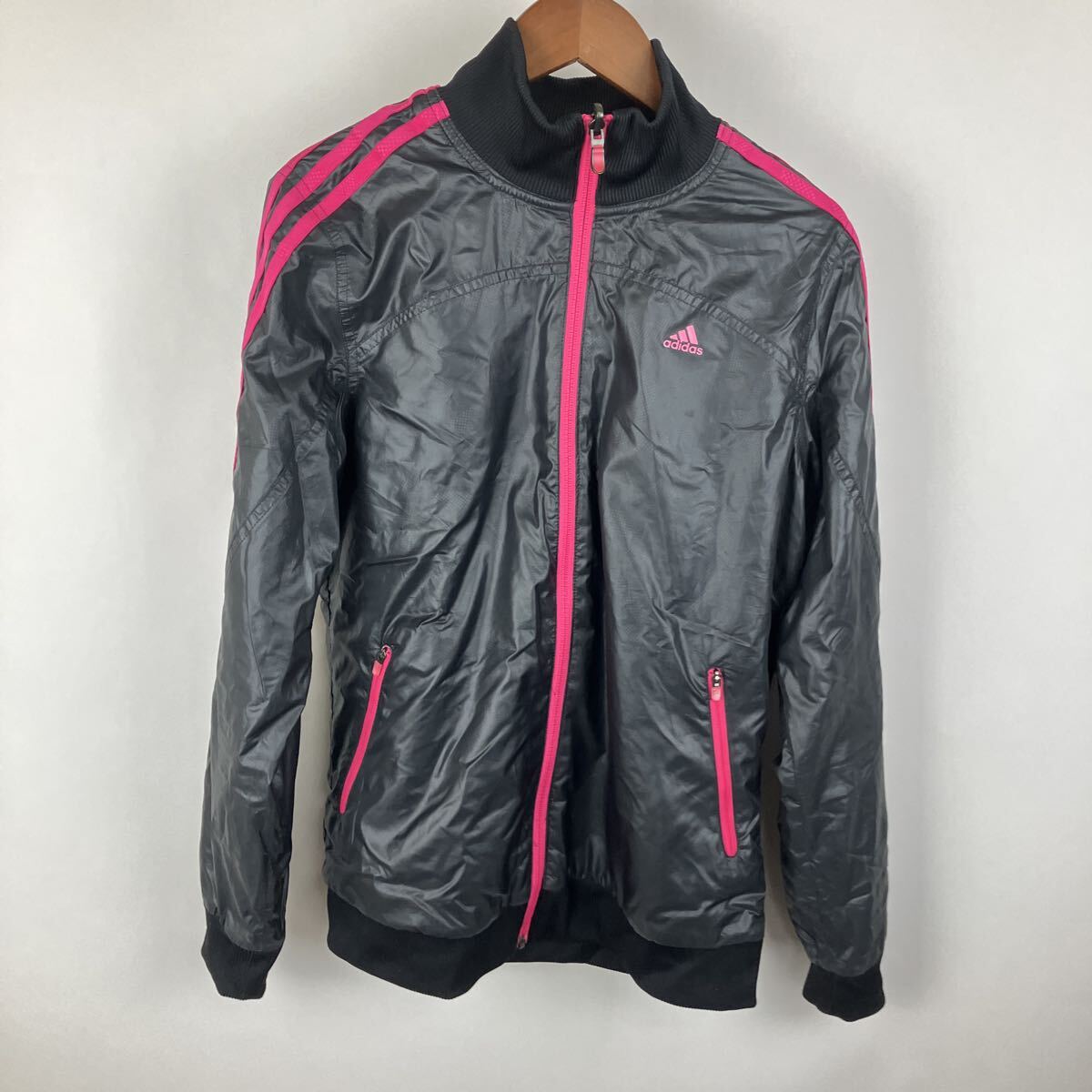 アディダス adidas ブラック ジャケット ジップアップ リバーシブル スポーツウェア スポーツファッション 男女兼用拍卖