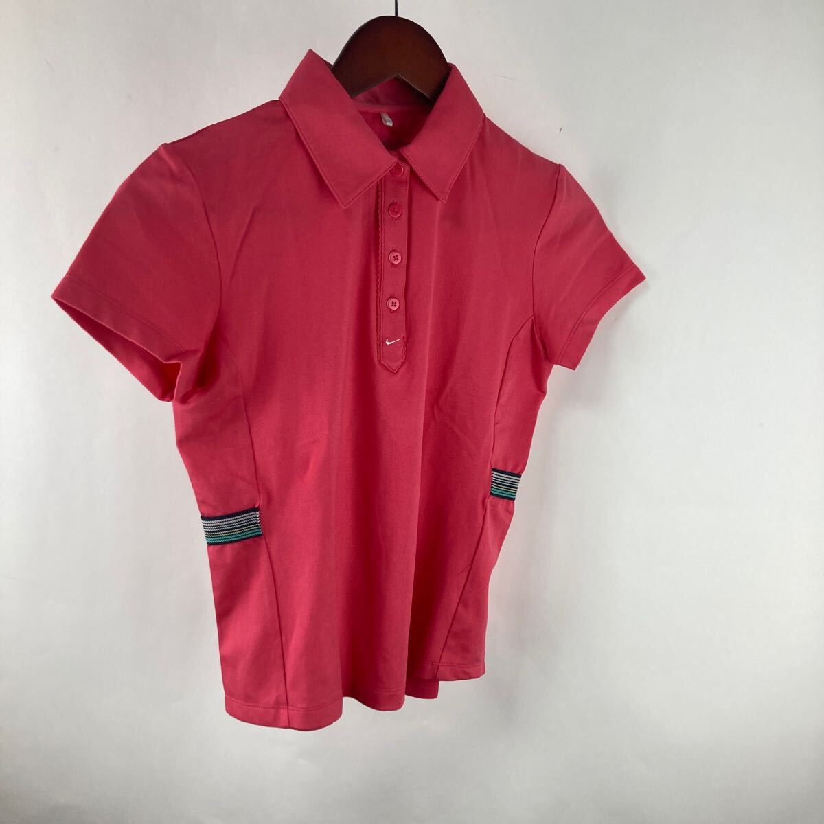 NIKE ナイキ ポロシャツ ゴルフウェア レッド 赤 ピンク 半袖 レディース S スポーツウェア ゴルフ スポーツ ポロシャツ カジュアル ポロ拍卖
