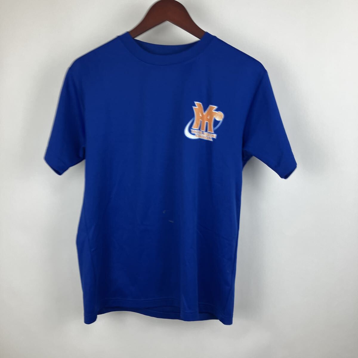 wundou Tシャツ ブルー 半袖Tシャツ ドライ 半袖 Mサイズ スポーツウェア メンズ 男性向け ユニフォーム トップス拍卖