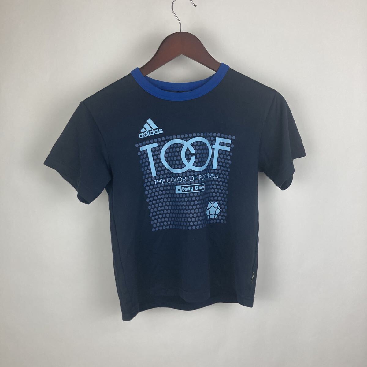 adidas アディダス 半袖Tシャツ トップス 半袖 半袖カットソー Tシャツ キッズサイズ キッズ タグなし プリントTシャツ 古着卸 激安古着拍卖