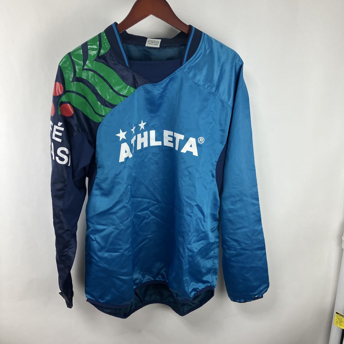ATHLETA アスレタ サッカー ネイビー Mサイズ ウインドブレーカー Lサイズ ジャケット ブルー メンズ 男性用 男性向け拍卖