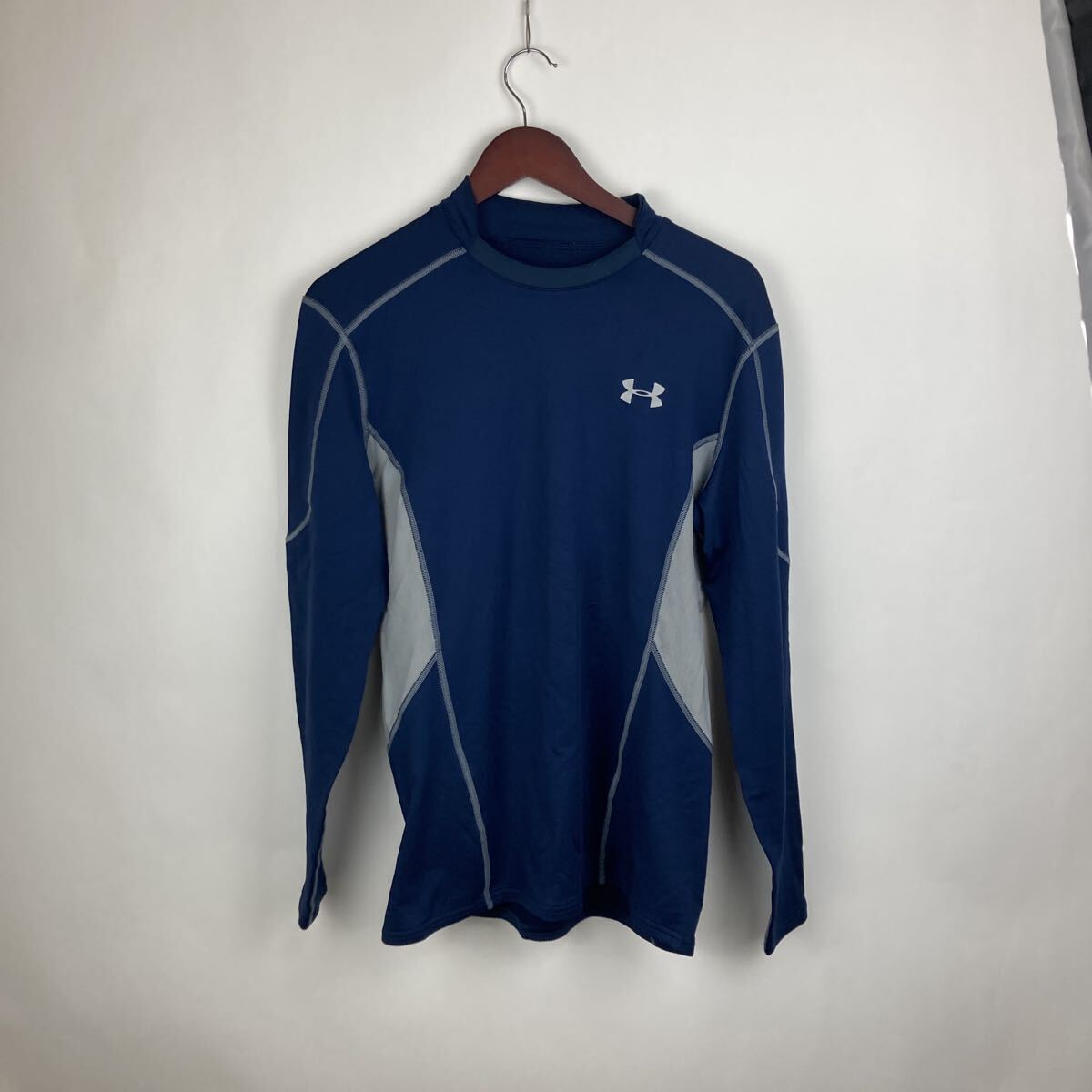 アンダーアーマー UNDER ARMOUR ヒートギア コンプレッション 長袖 ネイビー ブラック インナー 長袖インナーシャツ スポーツウェア拍卖