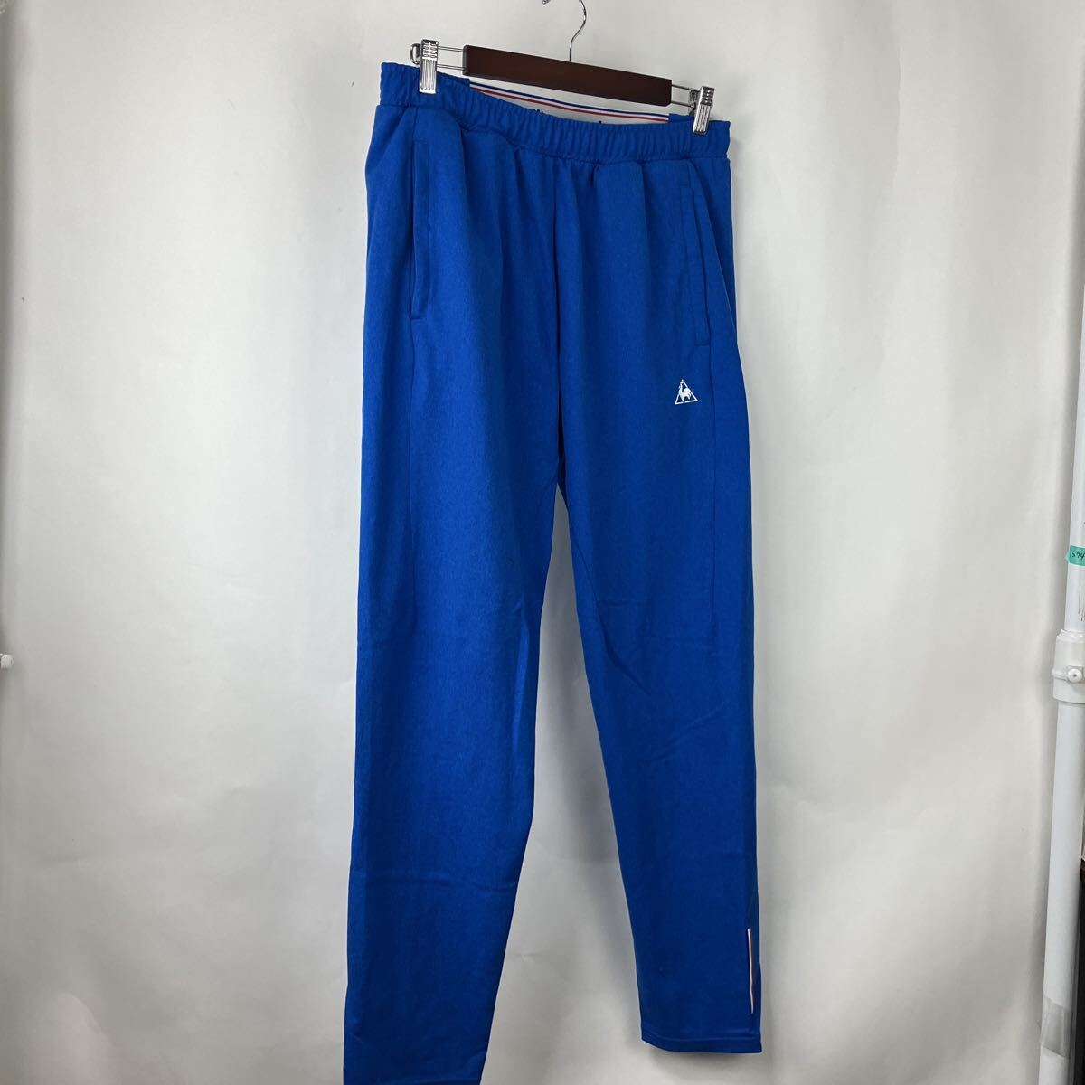 ルコックスポルティフ levonsportif 青 ジャージ ブルー 長ズボン ズボン スポーツウェア ワンポイント Mサイズ 紳士服拍卖