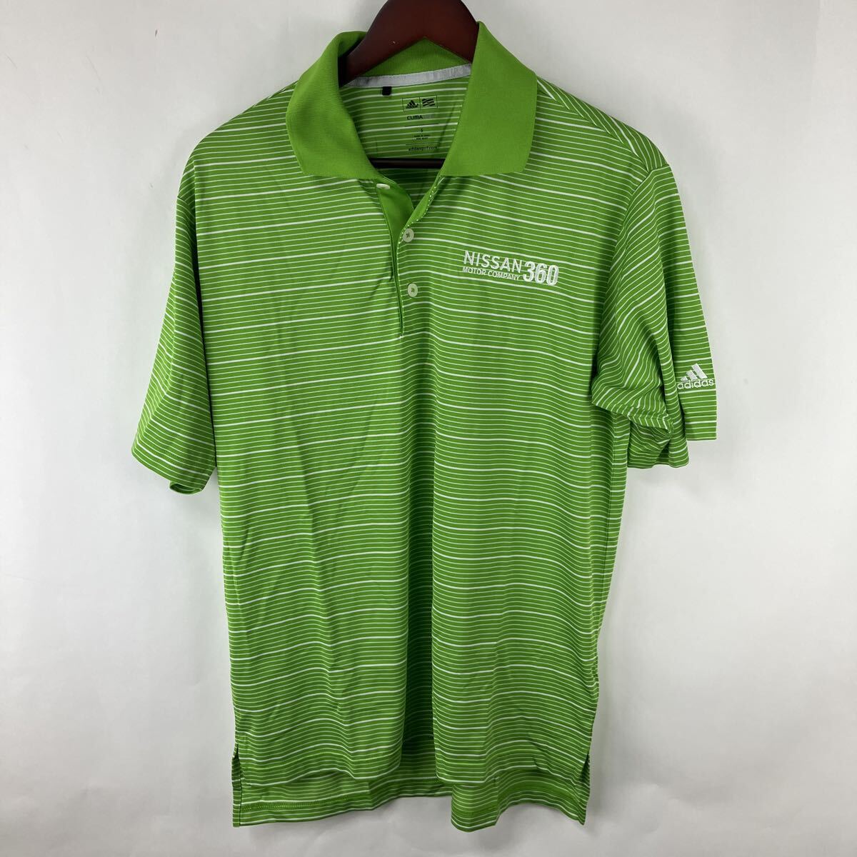 adidas アディダス Sサイズ ポロシャツ GOLF グリーン 半袖 ゴルフ 半袖シャツ アディダスゴルフ メンズ 緑 男性向け拍卖