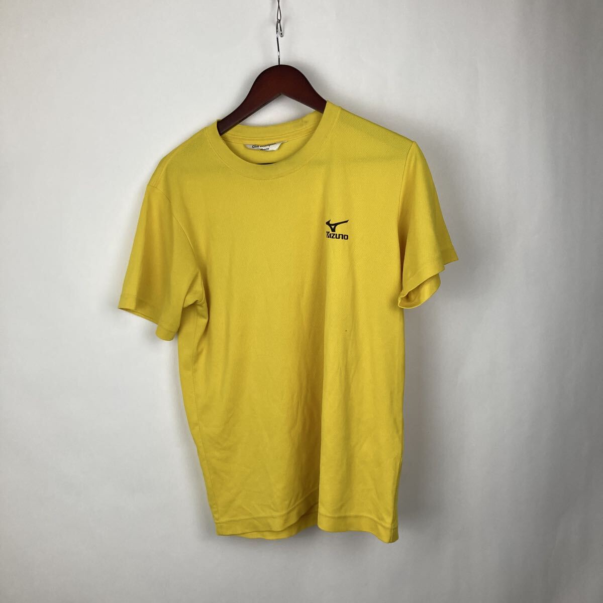 MIZUNO ミズノ イエロー Tシャツ 半袖 90s 半袖Tシャツ ヴィンテージ L 白タグ プリントTシャツ プリント ワンポイント 激安古着拍卖