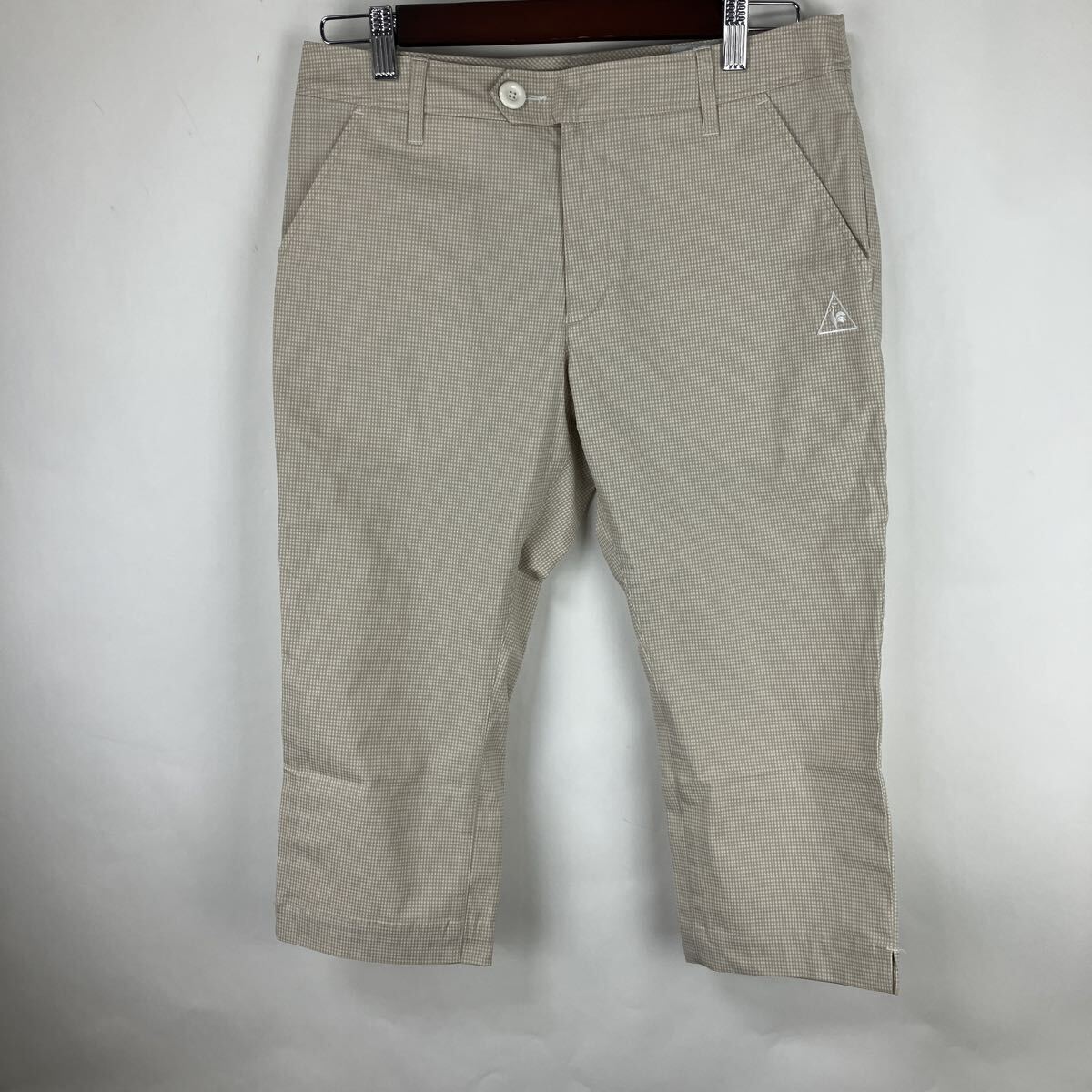 ルコックスポルティフ le coq sportif パンツ GOLF ゴルフウェア ホワイト ゴルフパンツ Mサイズ メンズ 男性向け ハーフパンツ 拍卖
