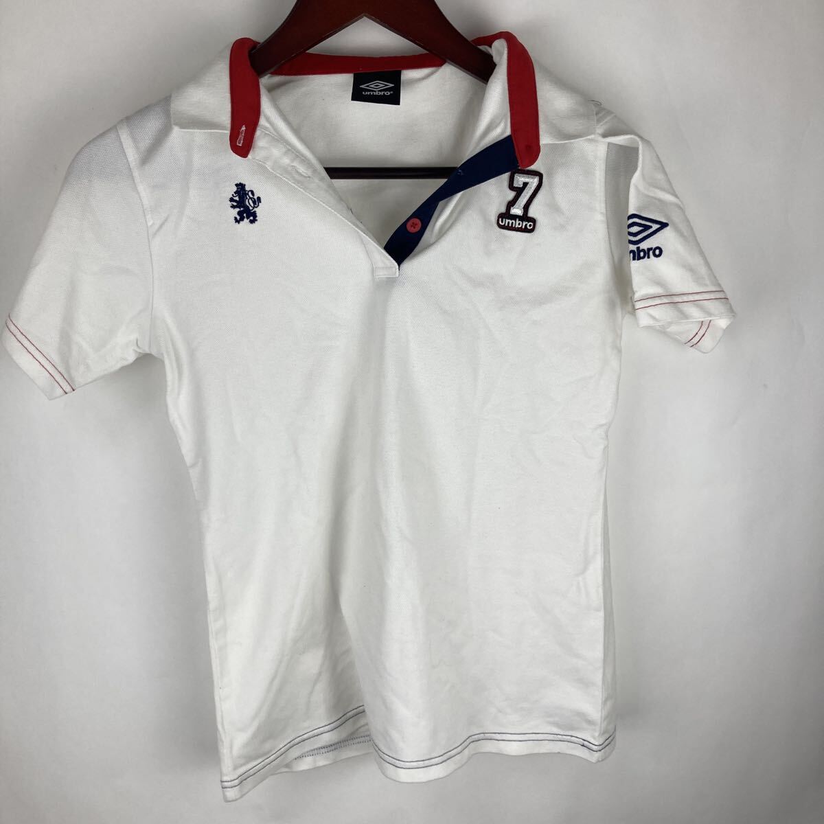 umbro アンブロ ホワイト ポロシャツ 半袖ポロシャツ 半袖 白 トップス M メンズ スポーツウェア スポーツ 通気性 ゴルフウェア拍卖
