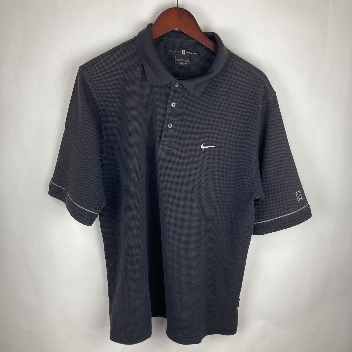 NIKE ナイキ GOLF 半袖ポロシャツ ゴルフウェア ブラック ポロシャツ ナイキゴルフ DRI-FIT XL メンズ XLサイズ 大きめサイズ拍卖