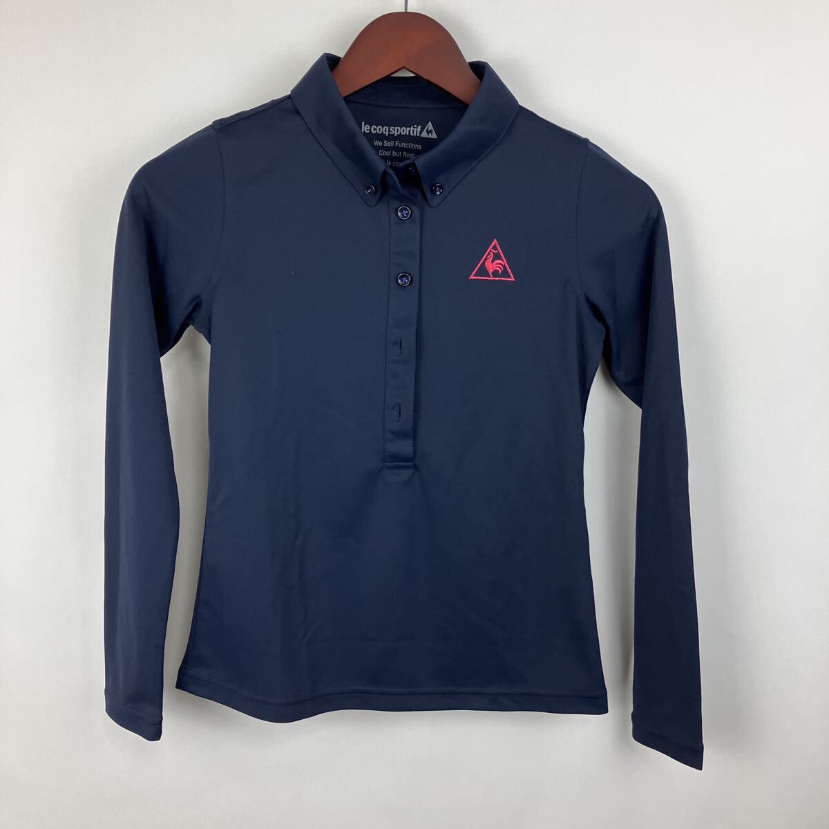 le coq sportif ルコックスポルティフ ネイビー ルコック ゴルフ 長袖ポロシャツ 長袖 ゴルフウェア ポロシャツ レディース 女性用拍卖