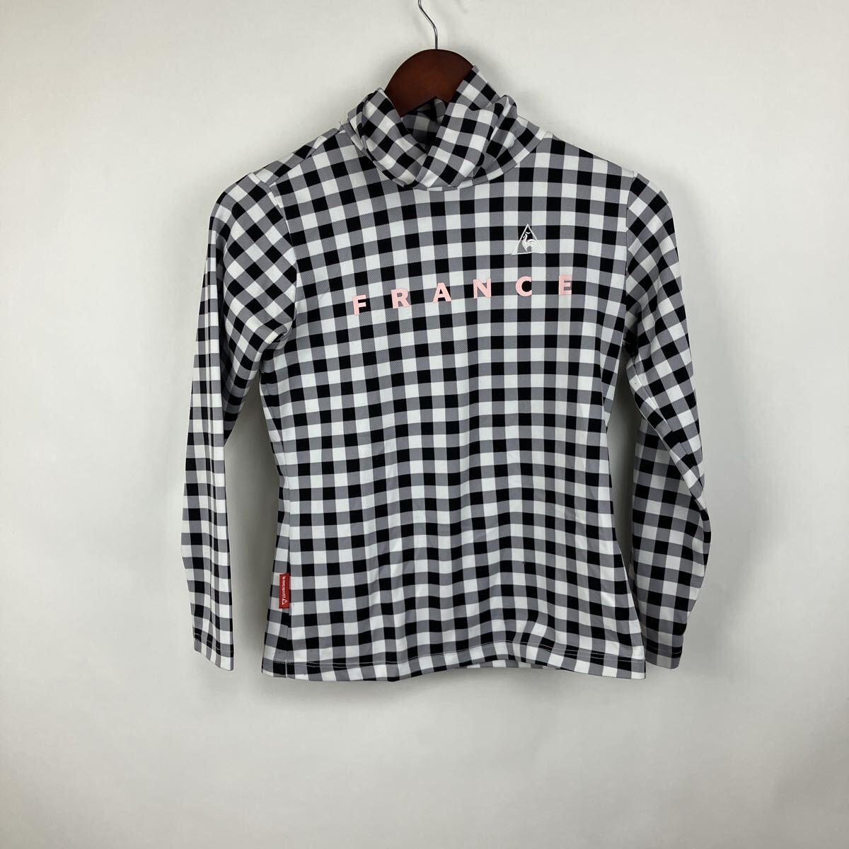ルコックスポルティフ le coq sportif 長袖 ゴルフ GOLF ゴルフウェア シャツ 長袖ポロシャツ ブラック ワンポイント レディース M拍卖