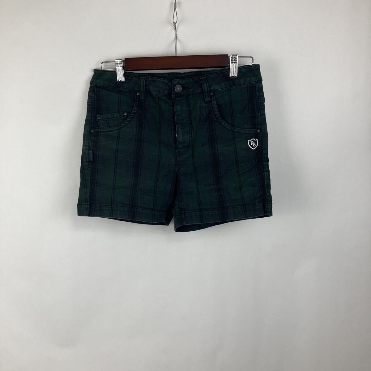 PEARLY GATES パーリーゲイツ ハーフパンツ ショートパンツ チェック チェック柄 グリーン ゴルフウェア ネイビー スポーツ トレーニング拍卖