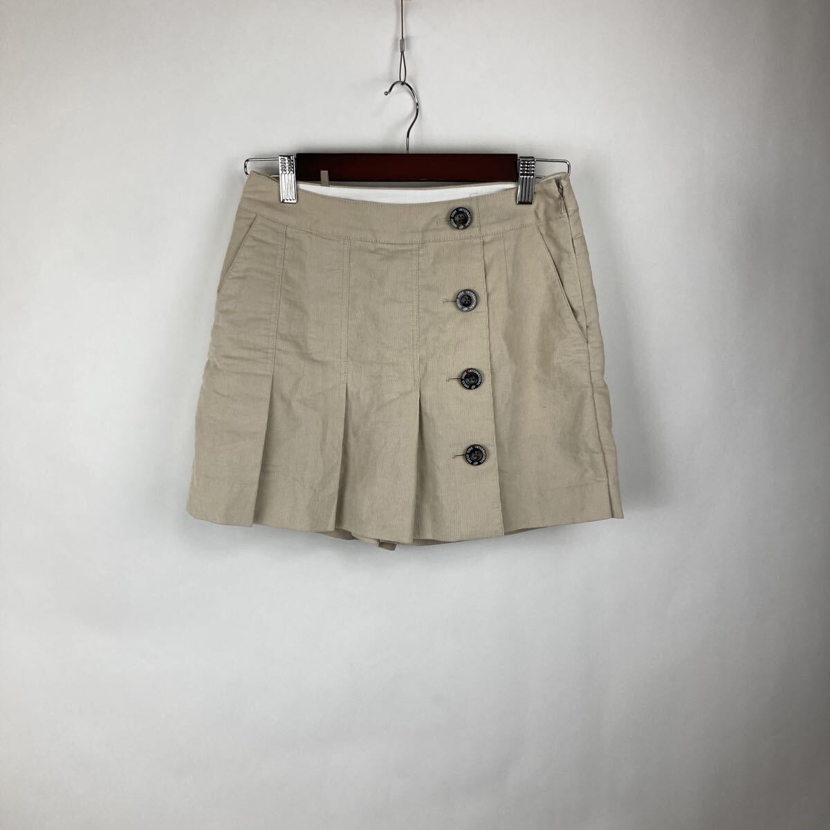 Z O Y ベージュ スカート BURBERRY パンツ キュロット ミニスカート L ショート ミニスカート ミニスカ       激安古着 古着卸拍卖