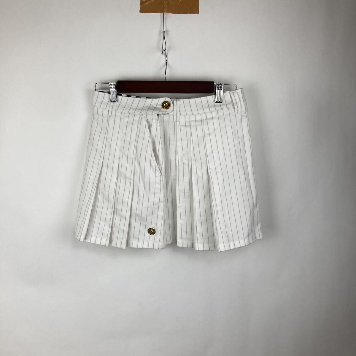 サマンサタバサNo.7 スカート スコート テニス ホワイト 白 レトロ 総プリーツ ゴーセン リース GOSEN ゴルフウェア テニスウェア拍卖