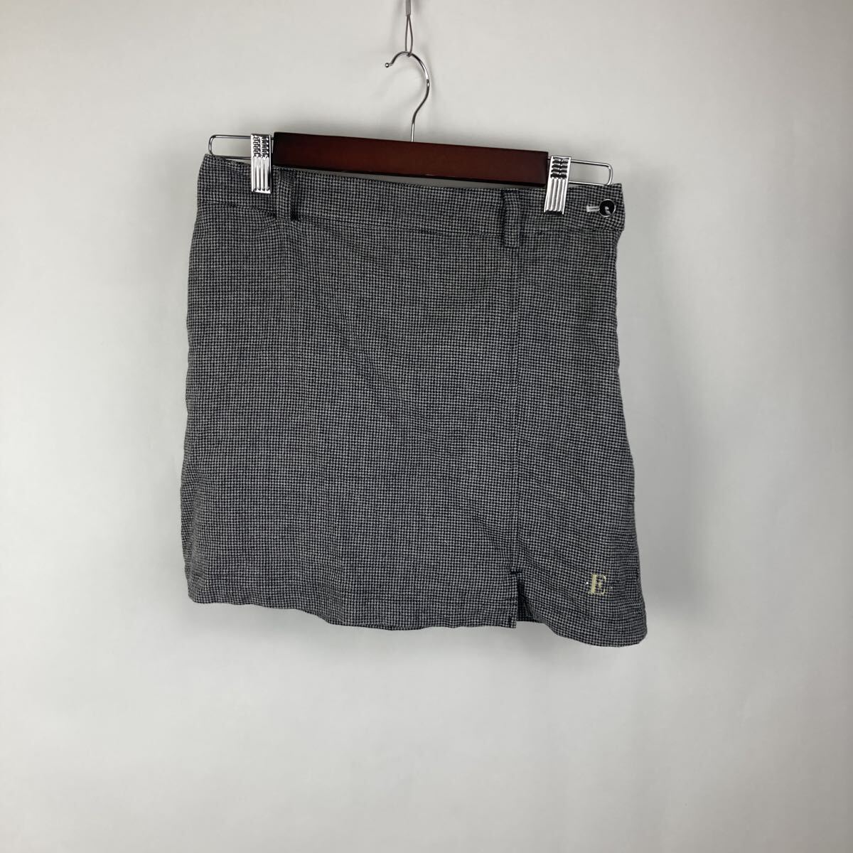 epicure GOLF スカート チェック 台形 ゴルフ GOLF グレー 千鳥柄 GOLFウェア スポーツ テニス 激安古着 古着卸 古着 拍卖