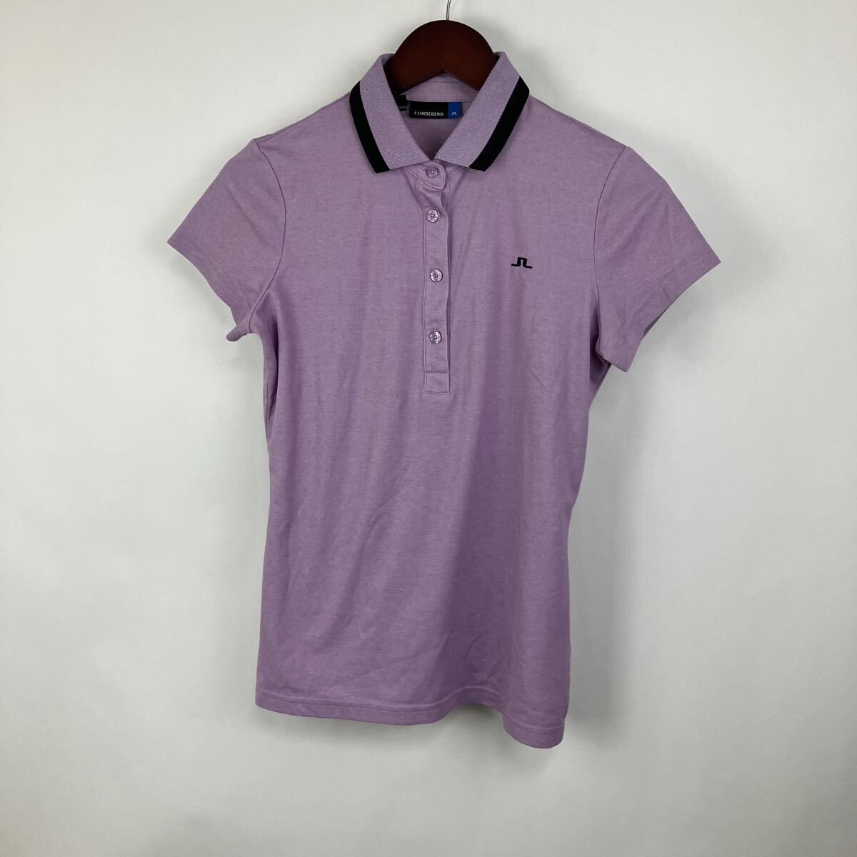 ジェイリンドバーグ ポロシャツ 半袖 半袖ポロシャツ レディース 女性用 女性向け Sサイズ パープル 紫 ワンポイント拍卖
