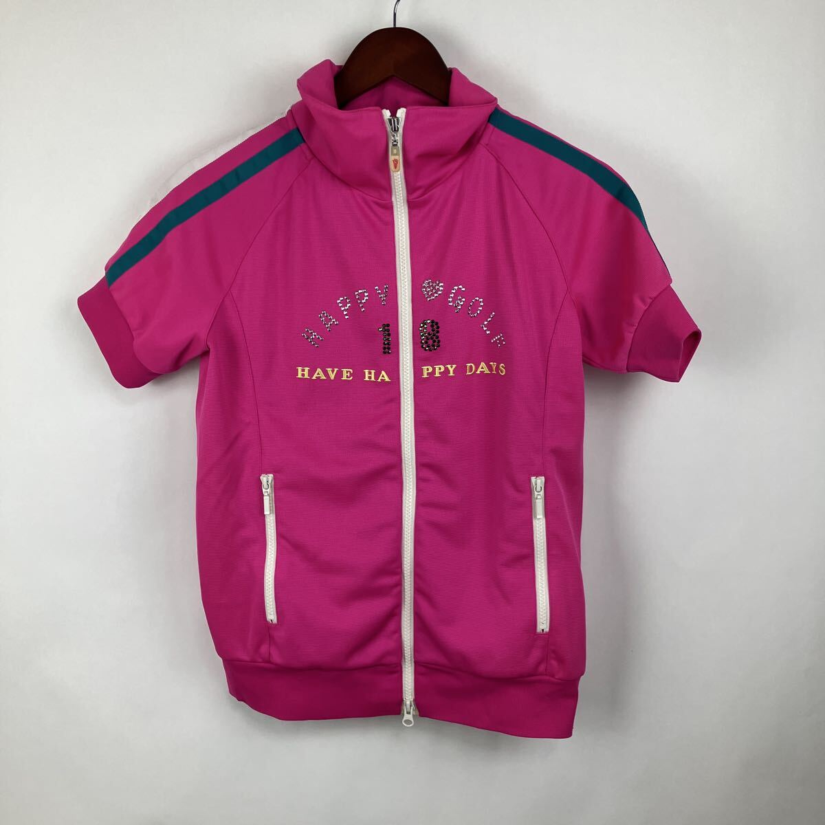 FILA フィラ 半袖 ゴルフ用品 ジャケット ピンク ジャージ レディース 女性用 女性向け ジップアップ Mサイズ拍卖