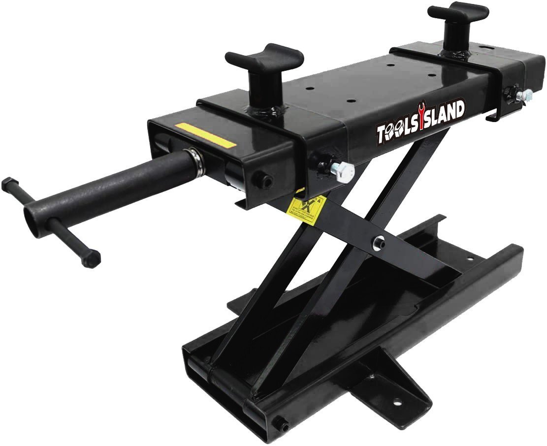 モーターサイクルジャッキ 専用ハンドル付き 耐荷重500kg バイクリフト メンテナンススタンド バイクスタンド 使用動画あり TD7014-2B拍卖