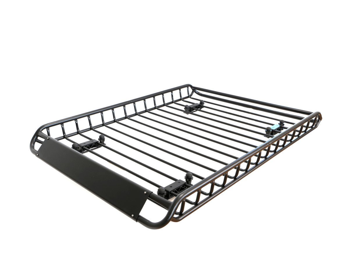 ルーフラック 組立式 鉄製 カーゴラック ルーフバスケット ルーフキャリア w1000×D1400×H130 R13 50637※拍卖