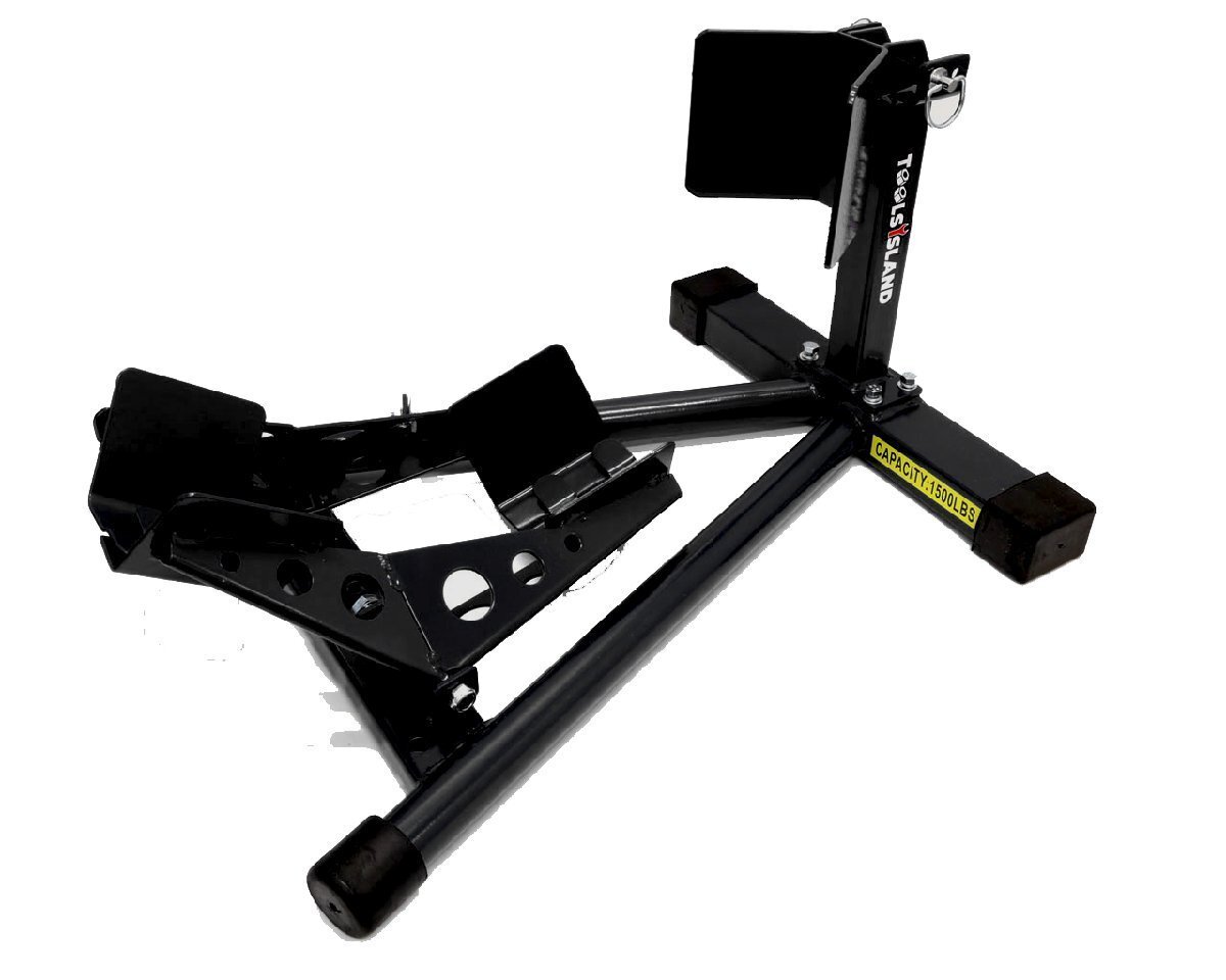 バイクスタンド フロントタイヤ固定用ブラック 【動画有り】 フロント ホイールクランプ 黒 TD7021-B拍卖