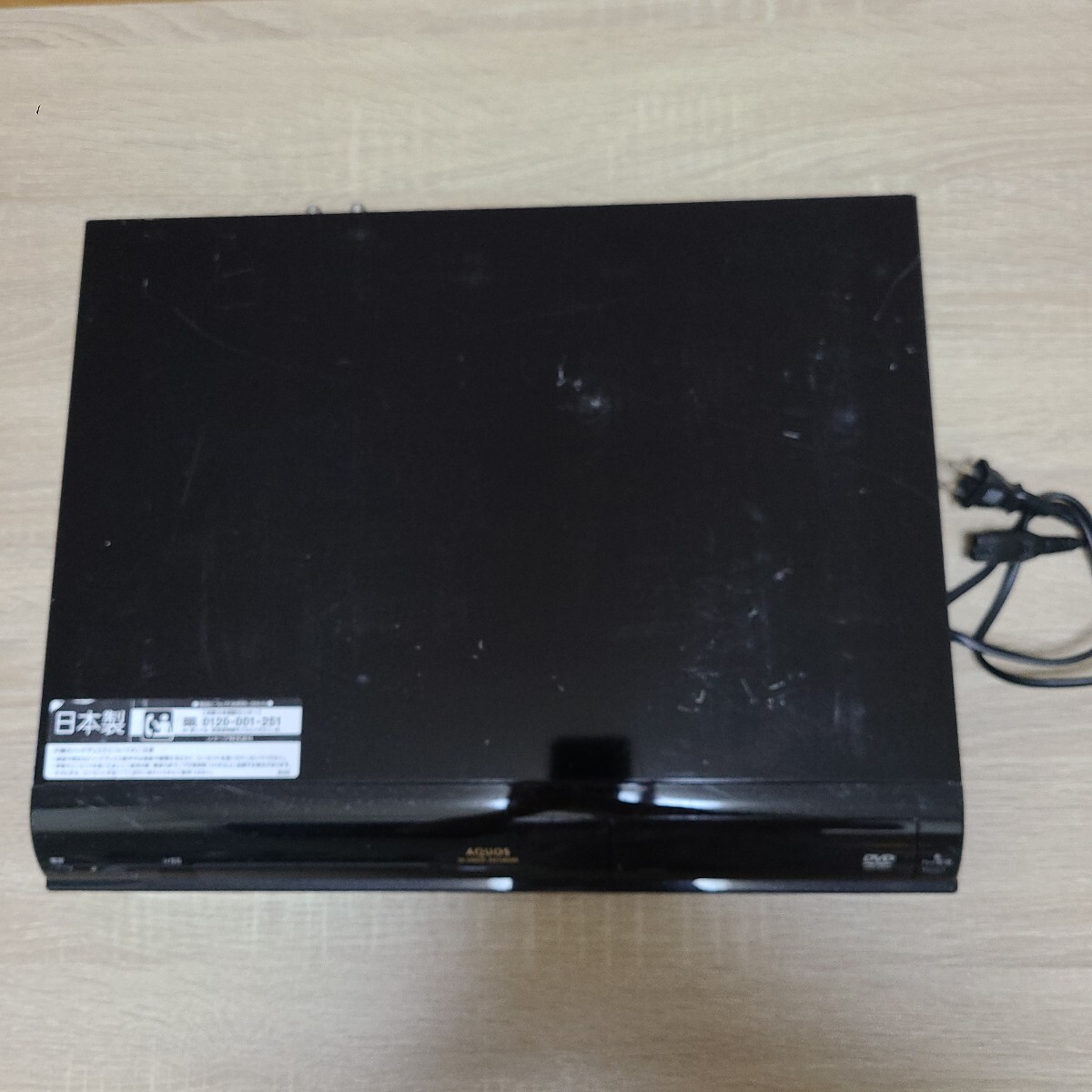 SHARP シャープ DV-ACW72 ハイビジョンレコーダー HDD DVD レコーダー通電確認済み、リモコン無拍卖