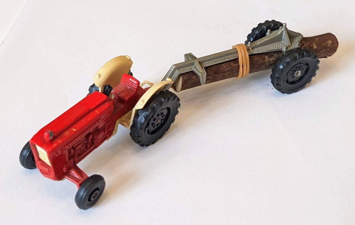 仏マジョレット フォード5000トラクター 丸太牽引 1/55 フランス製拍卖