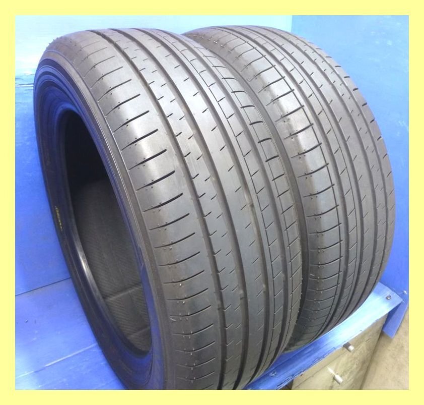 2024年製 8-9分山 2本セット 高級 ヨコハマ ★ アドバン V61 【225/55R18】 2本★QJ0881 エルグランド デリカD5拍卖