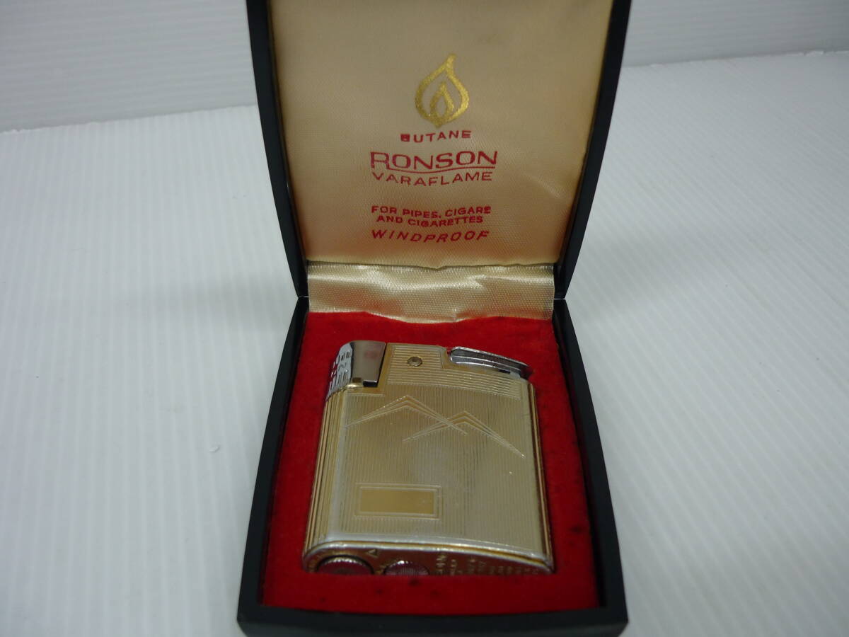 S1632 RONSON VARAFLAME ロンソン ライター 箱付 LITEGUARD WINDPROOF拍卖