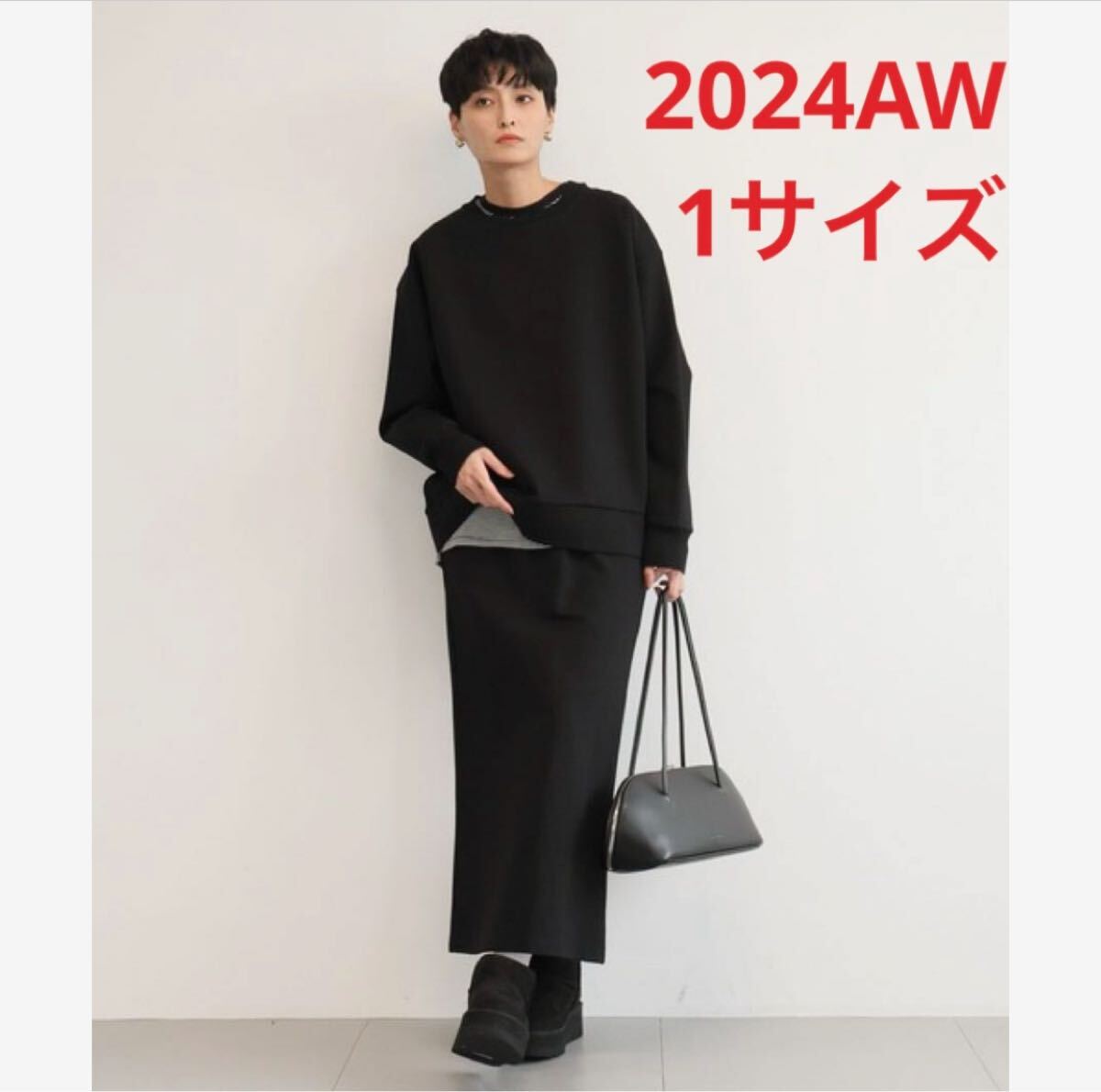 未使用*BARNYARDSTORMIラインポンチスカート きれいめカジュアル 黒拍卖