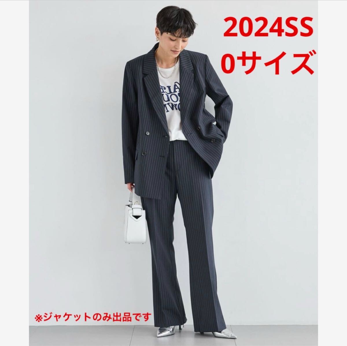未使用*BARNYARDSTORM マニッシュフレアパンツ 上品 美シルエット紺拍卖