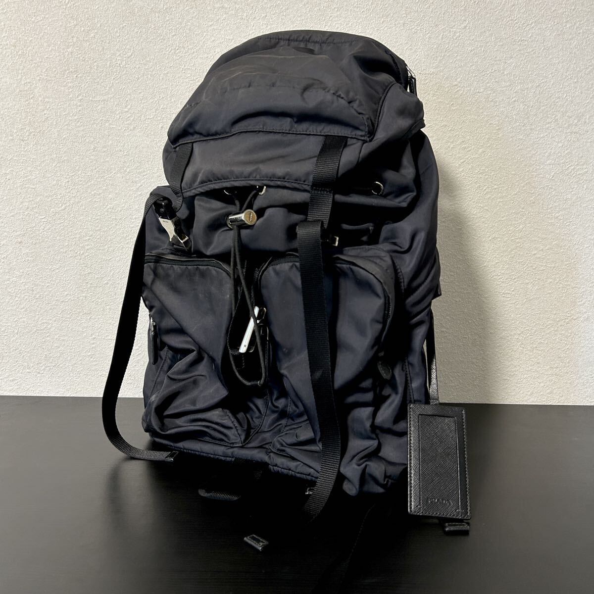 PRADA プラダ バックパック 2VZ136 バックパック リュック ナイロン ブラック 黒 拍卖