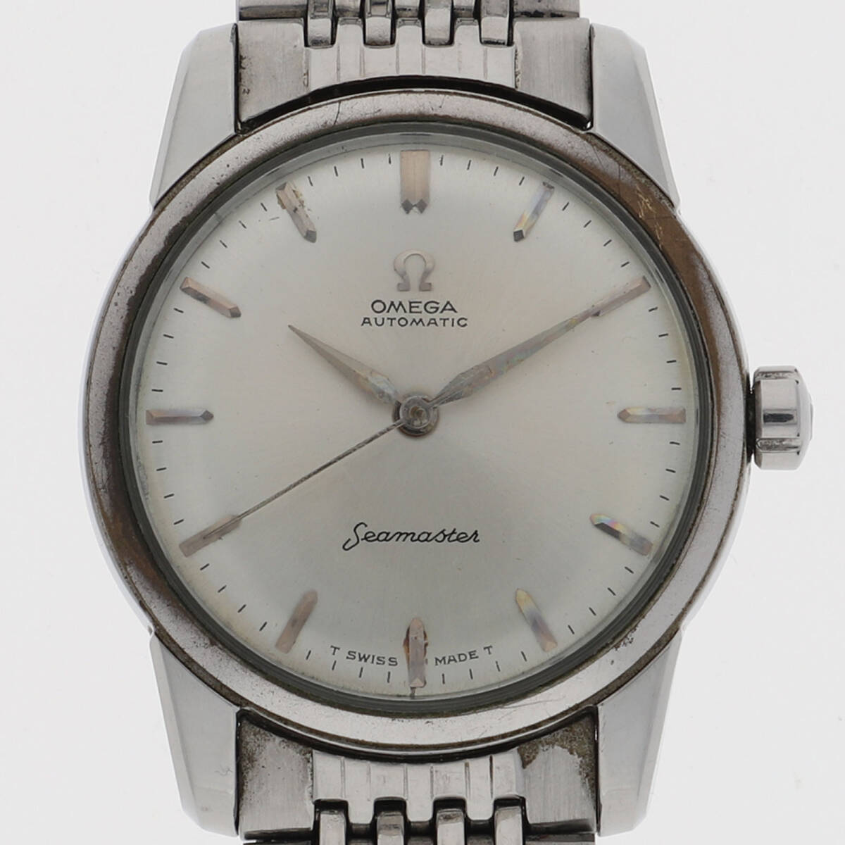 OMEGA オメガ シーマスター シルバーダイヤル SS 自動巻き メンズ【135488】拍卖