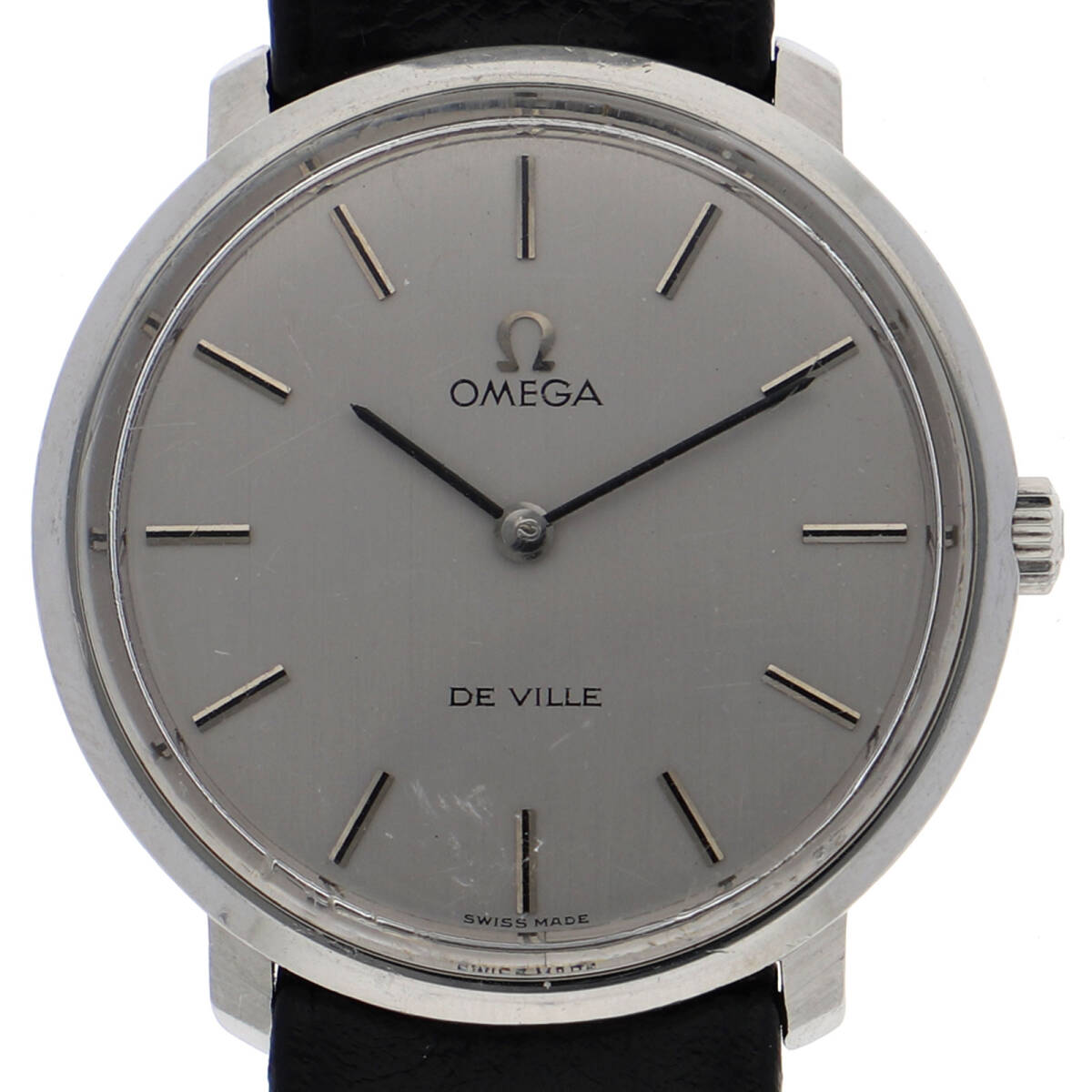 OMEGA オメガ TOOL104 デヴィル グレーダイヤル SS/レザー 手巻き メンズ【135955】拍卖