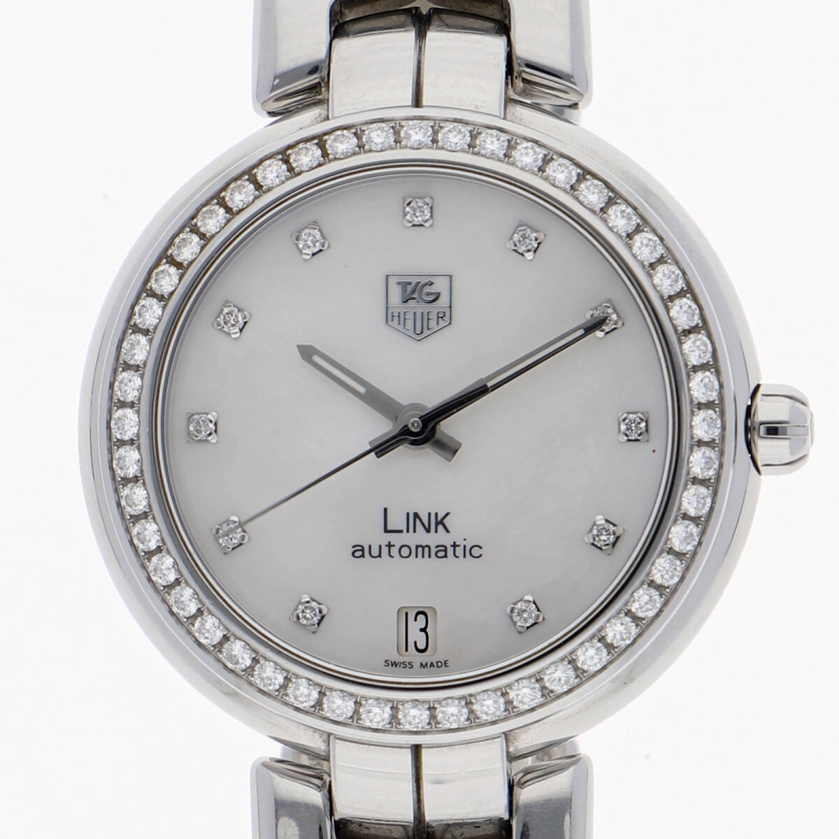 TAG HEUER タグホイヤー WAT2314.BA0956 リンク ホワイトシェルダイヤル SS 自動巻き レディース【135726】拍卖