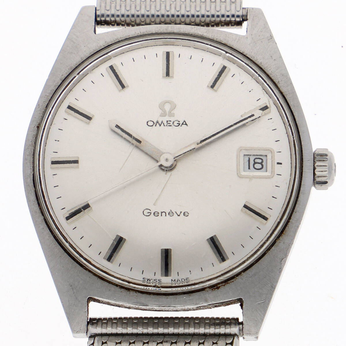 OMEGA オメガ ジュネーブ シルバーダイヤル SS 自動巻き メンズ【136285】拍卖