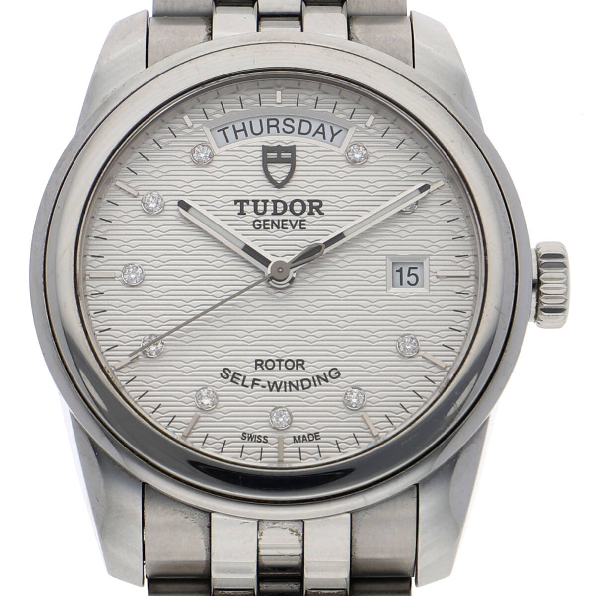 TUDOR チュードル M56000 グラマーデイト シルバーダイヤル SS 自動巻き メンズ【136284】拍卖