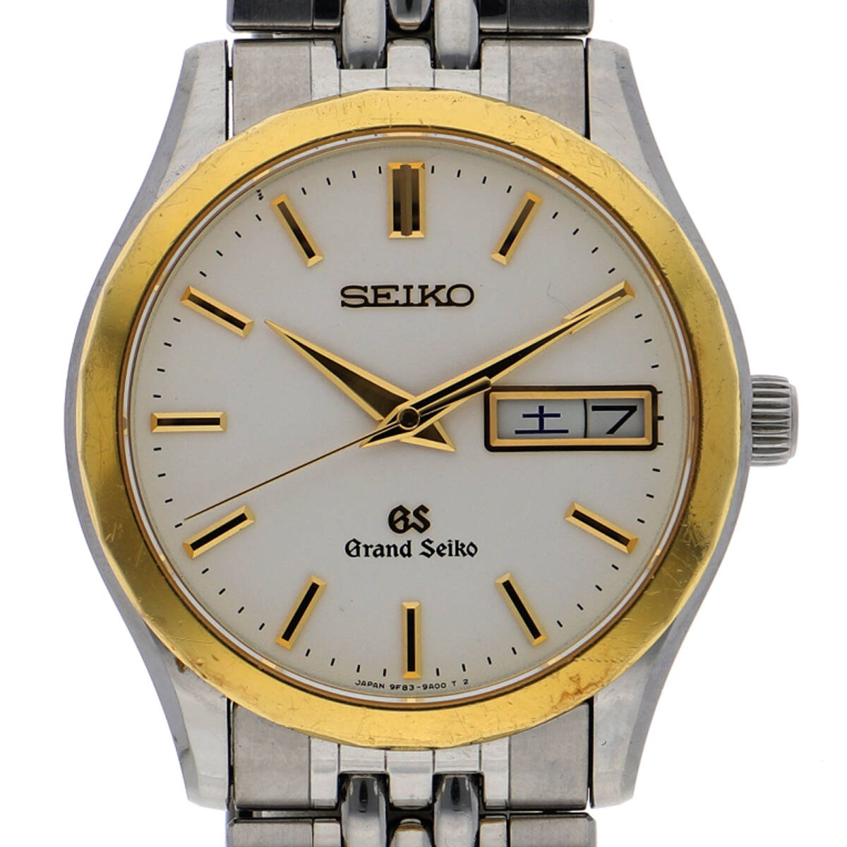 SEIKO セイコー SBGT002 グランドセイコー ホワイトダイヤル YG/SS クオーツ メンズ【137086】拍卖