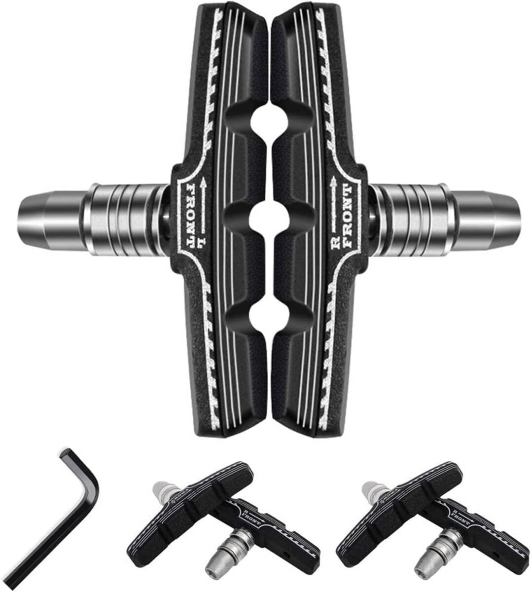 FEELCAT 自転車ブレーキシュー Vタイプ ブレーキパッド 全天候型 Vブレーキ 消音 耐久 マウンテンバイク/ロードバイク用 70mm拍卖