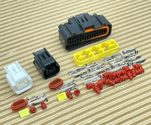 送料無料 ウオタニ SP2 用 防水カプラーセット 白2P 黒2P 黒16P拍卖