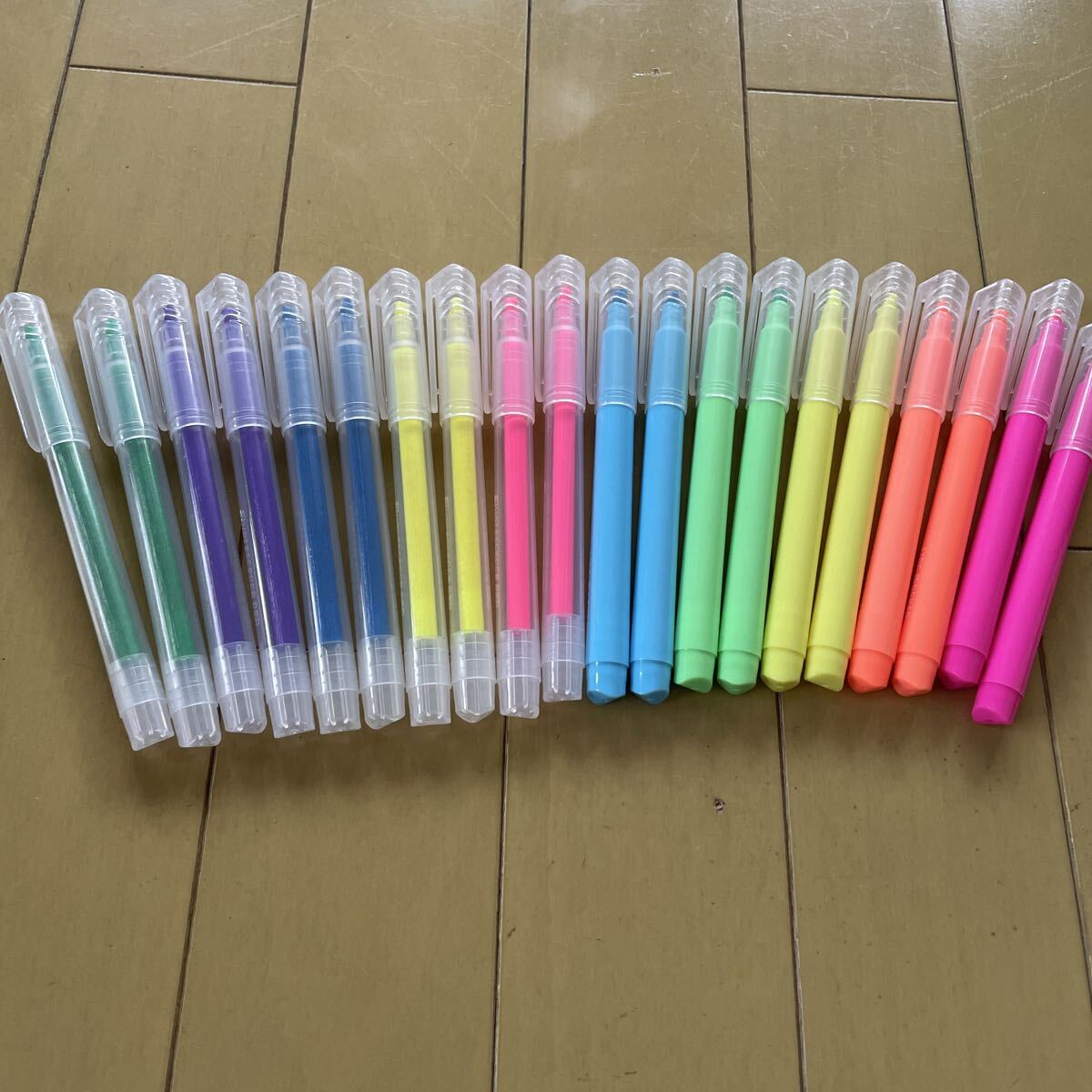 送料無料 新品 未使用 蛍光ペン ラインマーカー 10色各2本計20本セット拍卖